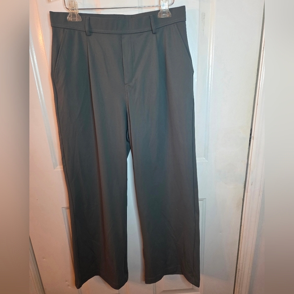 Halara Flex High Waisted Pocket Wide Leg Pants in Deep Aquamarine Size Large - Picture 3 of 9